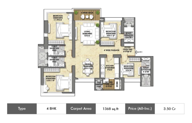 Ten X Habitat floor plan