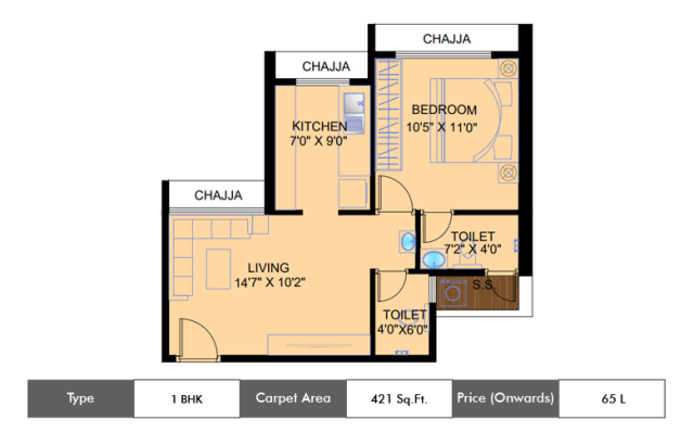 Satyam Peace Of Mind floor plan