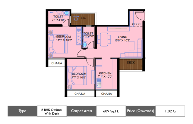 Satyam Peace Of Mind floor plan