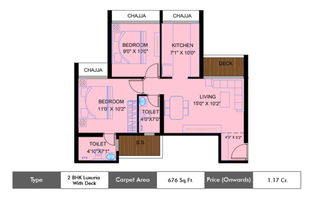 Satyam Peace Of Mind floor plan