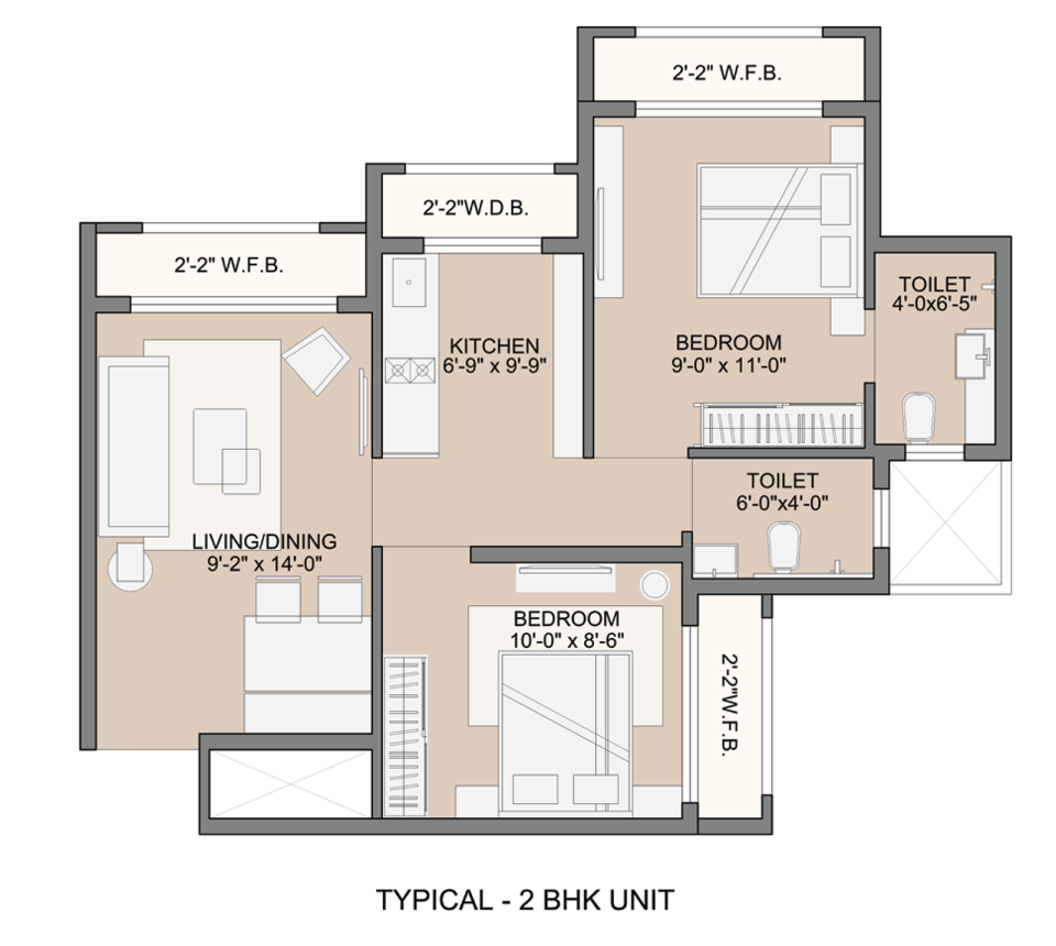 Sunteck MaxxWorld Naigaon floor plan