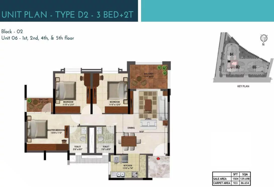Vihaan Eleganza Sector 13 Nerul floor plan