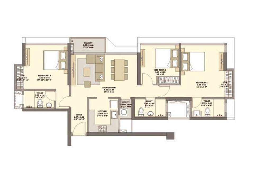 Ruparel Mulund East floor plan