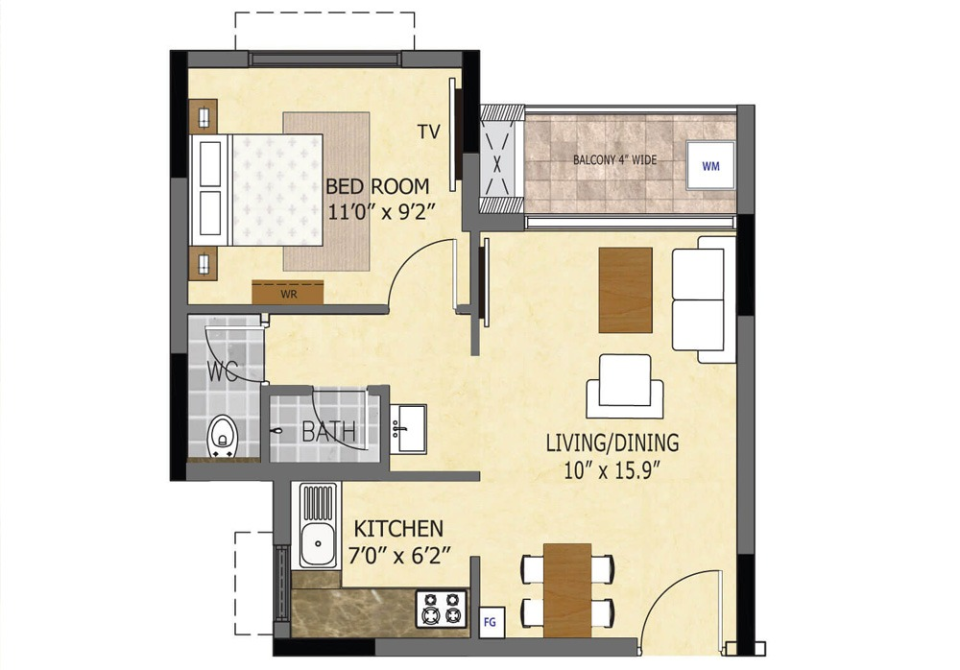 Ruparel Mulund East floor plan