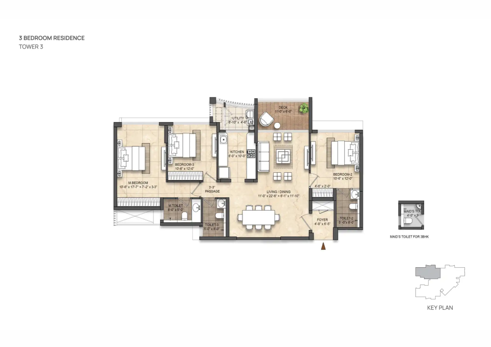 K Raheja Juinagar floor plan