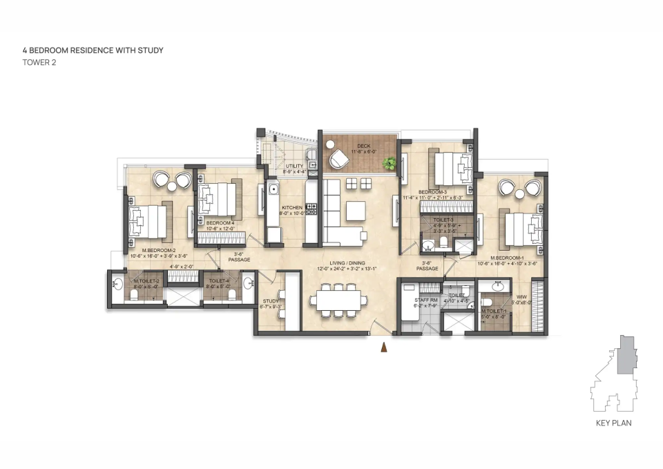 K Raheja Juinagar floor plan
