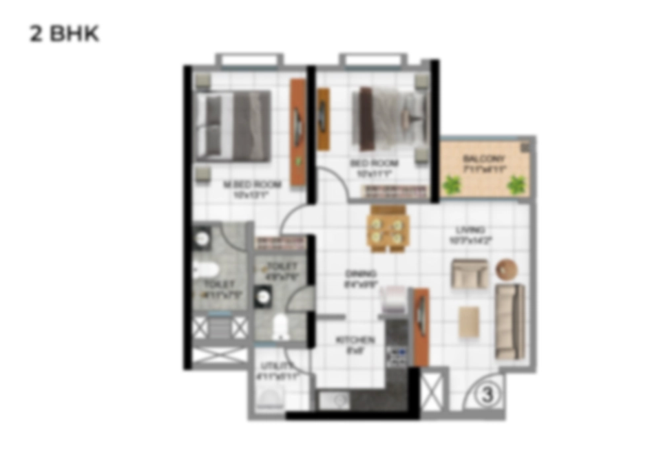 Rustomjee Dombivli Urban Woods floor plan