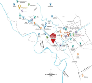 Experion Saatori Noida Location Map