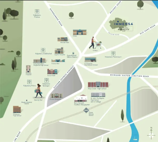 Kalpataru Immensa Thane Location Map