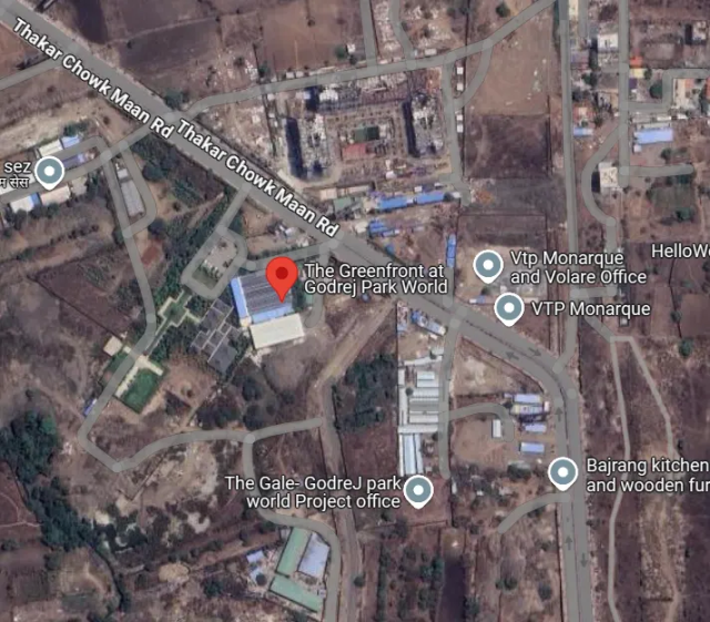 Godrej The Greenfront Pune Location Map