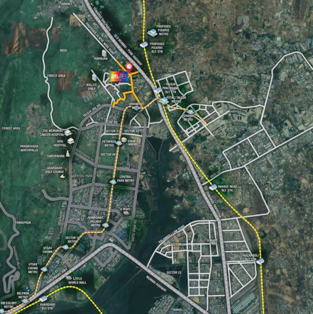 Rainbow Life 2 Kharghar Location Map
