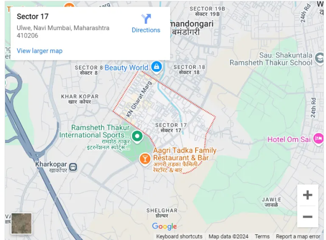 Domus Ulwe Sector17 Location Map
