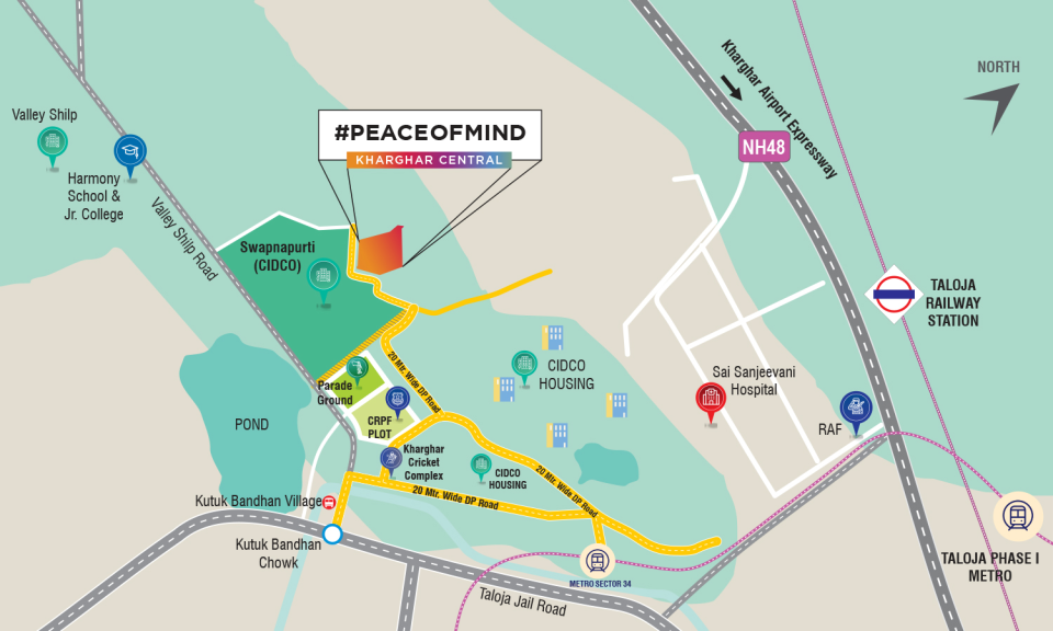 Satyam Peace Of Mind Location Map