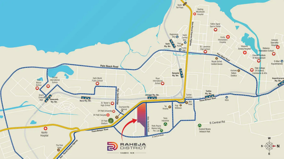 Moraj Riverside Park Panvel Location Map