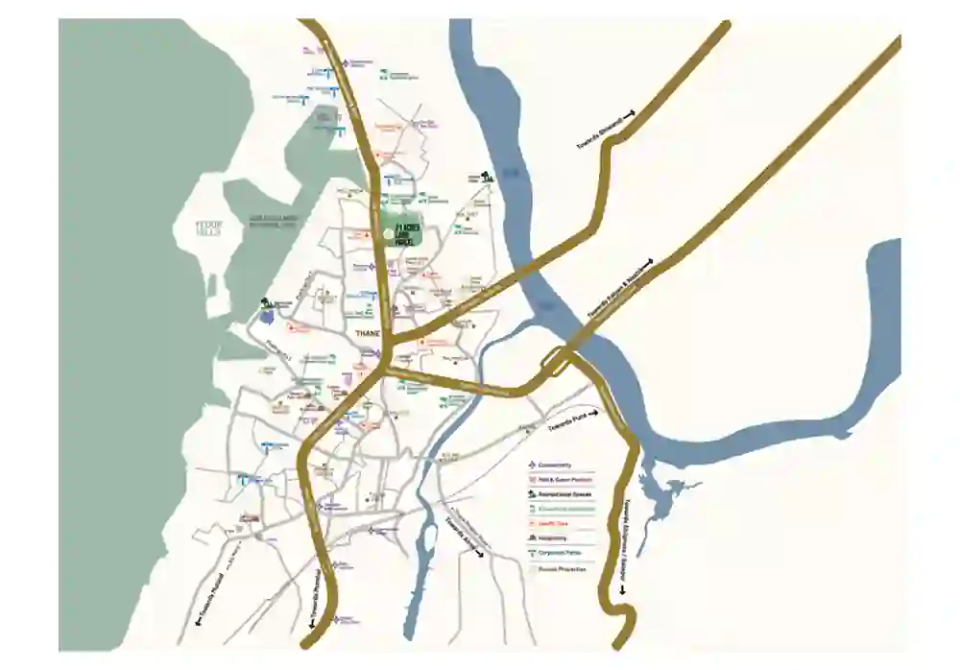 Runwal One Bay Sands Location Map
