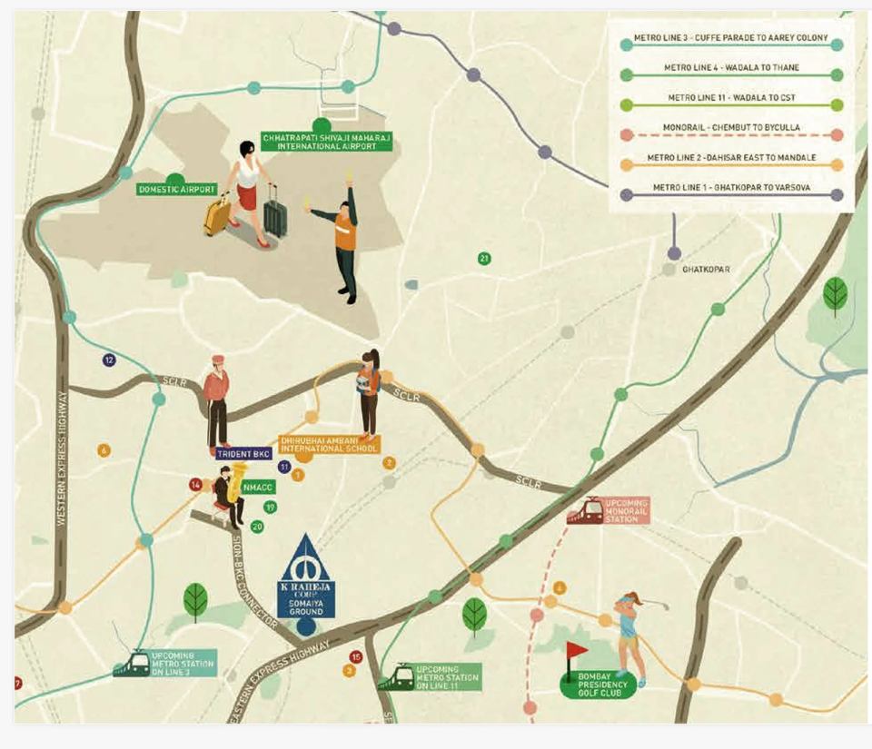 Raheja Amaltis Sion Location Map