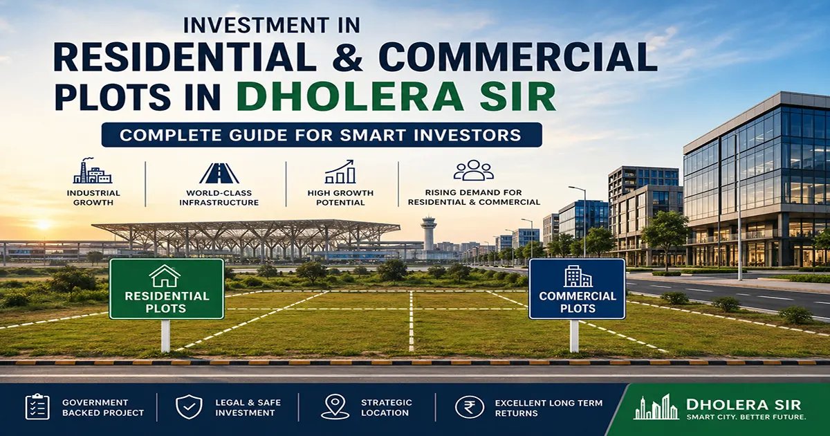 Investment in Residential & Commercial Plots in Dholera SIR